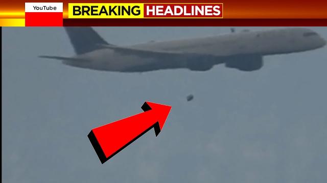 WHOA! Way to close! UFO Almost Collides With Commercial Airliner? BUCKLE-UP!