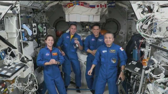 Astronauts in space wish you a Happy Thanksgiving