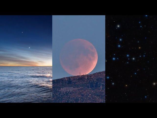 Total lunar eclipse, planets & star cluster in May 2022 skywatching