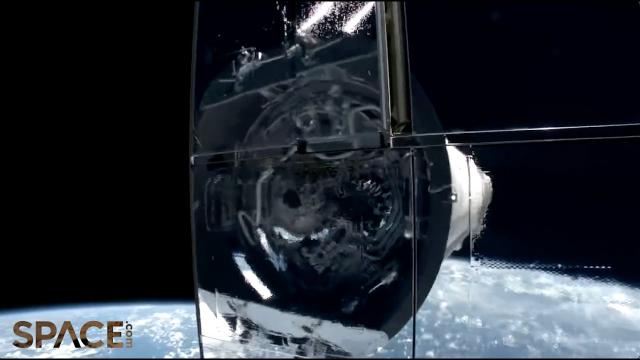 SpaceX Starlink satellites deployed in stunning view from space