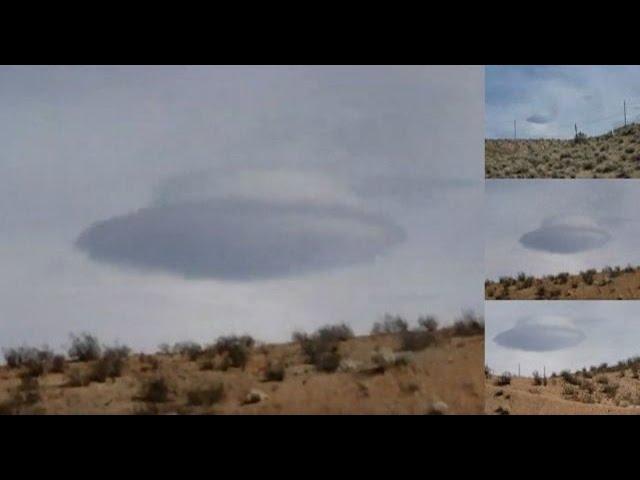 Massive cloaked Flying Saucer caught on camera near Las Vegas