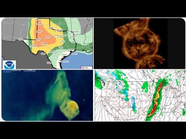 Alaska Volcano Erupts! Tornado Watches for Texas & New Mexico! LOTS of Special Weather Statements!