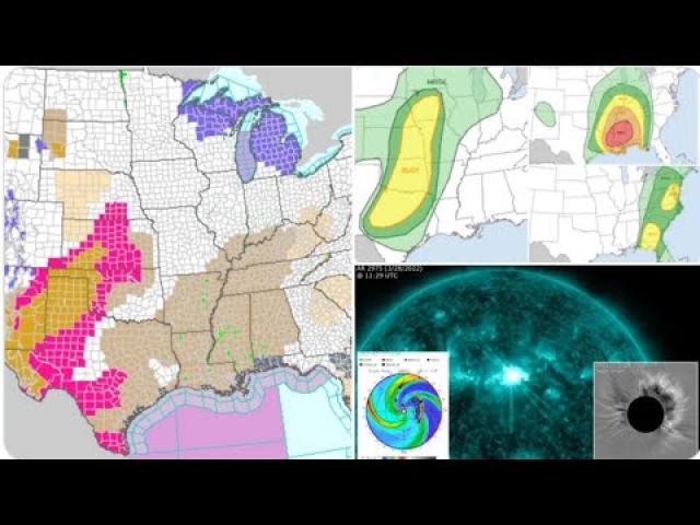 SUPER RED ALERT! 72 Hour Severe Weather Zone for USA! Solar Flare Bonanza & Geomagnetic Storm Watch