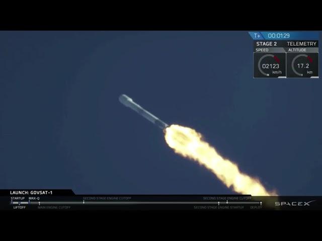 SpaceX Launches GovSat 1 Atop Used Falcon 9 Rocket