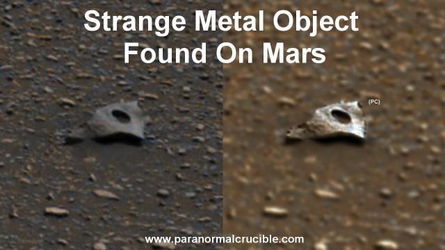 Strange Metal Object  Found On Mars