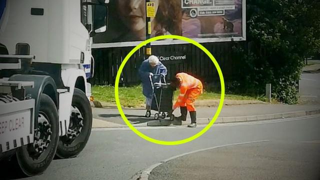Poor Man Helps Old Lady on the Road, Later Sees His Name on TV !!