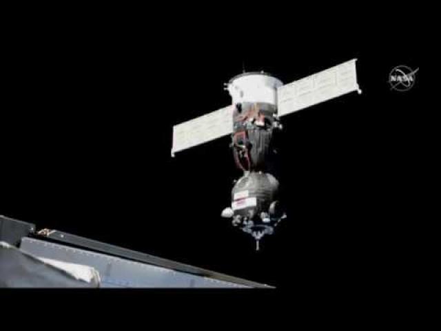 Soyuz  Docks with Space Station in Return to Crewed Flight