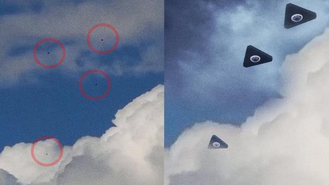 UFO Fleet in the clouds Phoenix, Arizona, USA, Feb 2024 ????