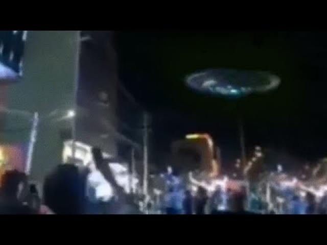 Disc UFO over city in Kurdistan ????