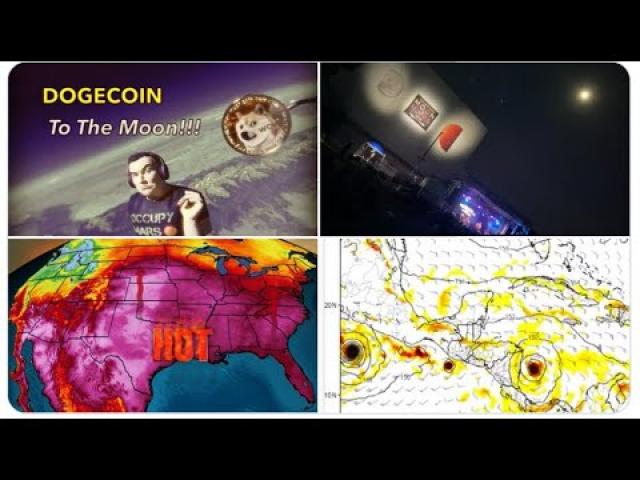 HOT Red Alert! Dangerous Heat Wave! Hurricane Watch! Crypto Crash! More Giant Hail & Severe Storms!