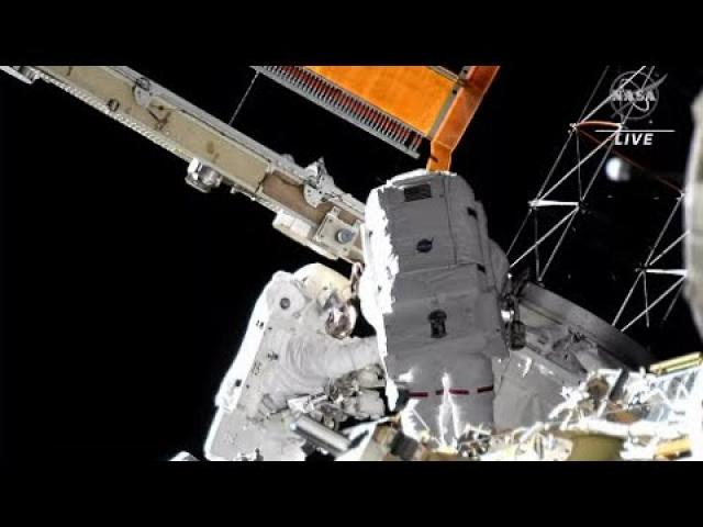 Watch live! NASA spacewalkers install new roll out solar array on space station