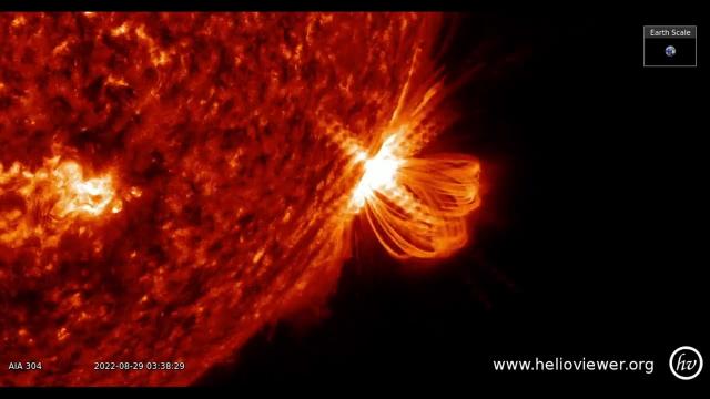 Departing sunspot delivers several strong flares in amazing time-lapse