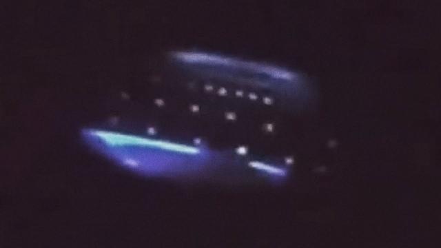 Strange Disc shaped UFO with blue lights Filmed in Bulgaria, March 2023 ????