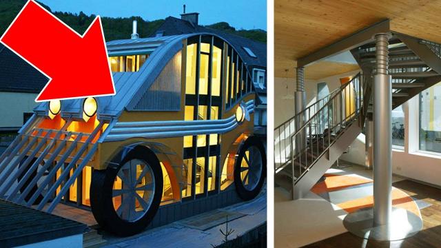 Unique Architectural House Design Inspired by a Car