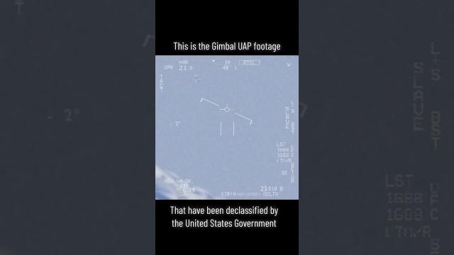 Official Gimbal UAP footage from US Navy ???? #shorts