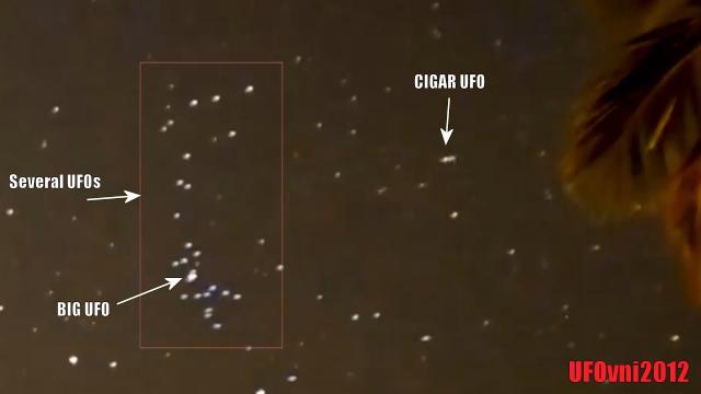 Amazing, Several UFOs Fflying Over Waianae, Hawaii