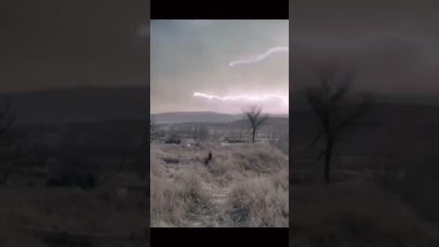 Humanoid figure charging up with energy from lightning storm in China #shorts #subscribe