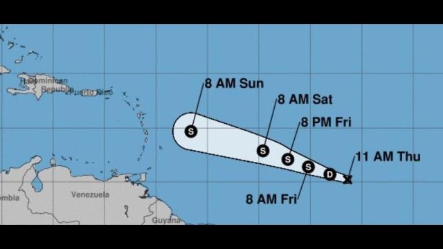 TD2 is headed towards Puerto Rico & might become a Hurricane.