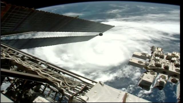 Hurricane Idalia seen from the International Space Station