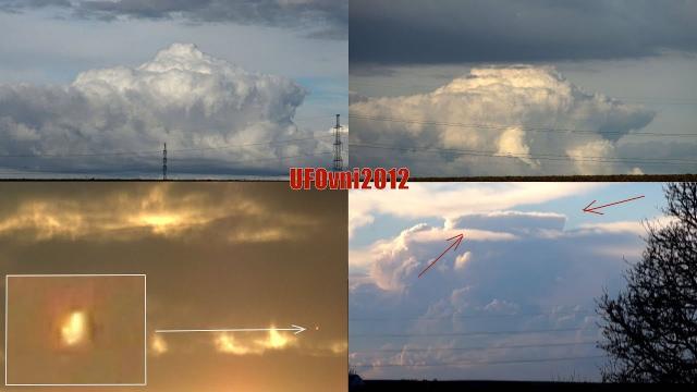 UFO Sightings, UFOs hide in the clouds