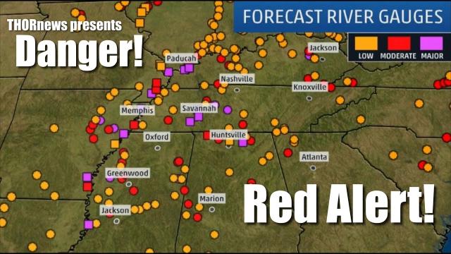 Danger! Alert! MAJOR RIVER FLOODING PROBLEMS for SOUTH & WEST USA through March