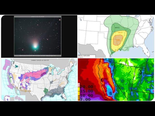 5.5 Earthquake California! WTF ZTF? New Years Day Comet! BIG STORMS MONDAY! Solar Bubble! Snow & Fog