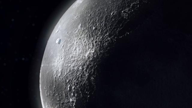 ???? A huge UFO flies on the surface of the moon - TIMELAPSE (CGI)