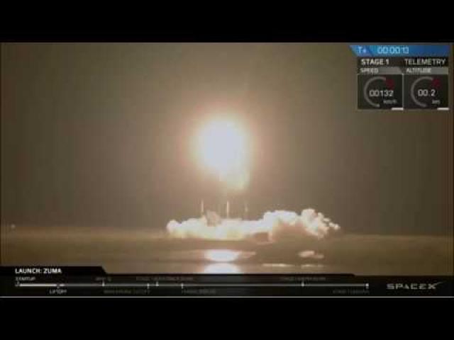 Blastoff! SpaceX Launches Mysterious Zuma Mission