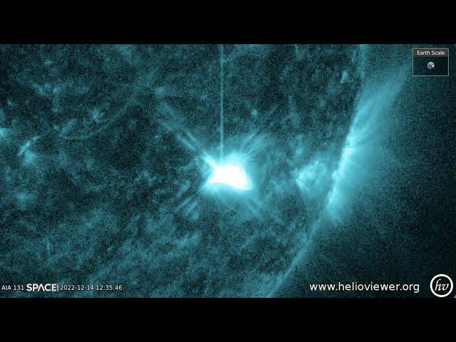Sunspot crackling with strong M flares - See them in 4K time-lapse