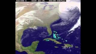 Historic Blizzard Seen From Space | Time-Lapse Video
