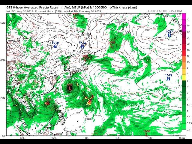 A Triple Typhoon formation is an omen of wild global Weather.