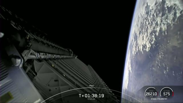 Watch SpaceX deploy 52 Starlink satellites in stunning view from space