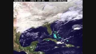Massive Winter Storm 'Pax' Seen From Space | Time-Lapse Video