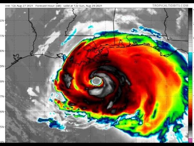 RED ALERT! Category 4+ Hurricane Ida forecast to hit near New Orleans Louisiana in 60 hours.