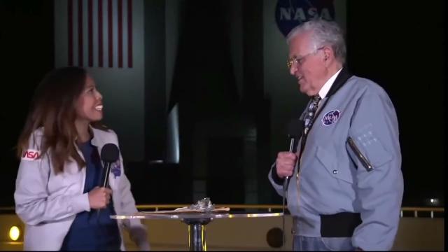 Apollo 17 moonwalker talks SpaceX Crew-4 launch