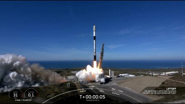 SpaceX launches 90 payloads on Transporter-9 rideshare, nails landing in California