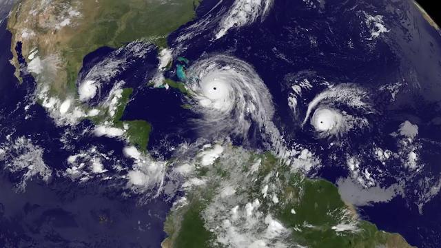 Huricanes Irma, Jose and Katia - Latest Imagery from Space