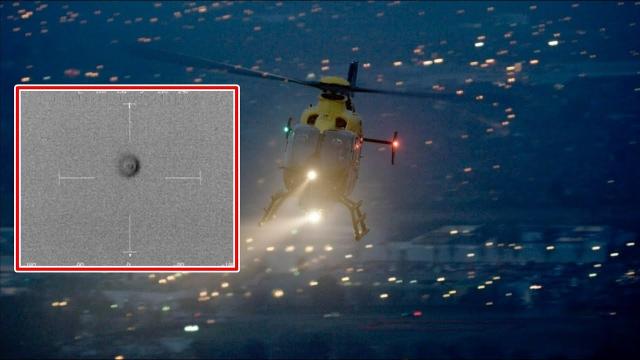 UFO travelling 106mph only visible on a thermal camera was filmed by a police helicopter in the UK