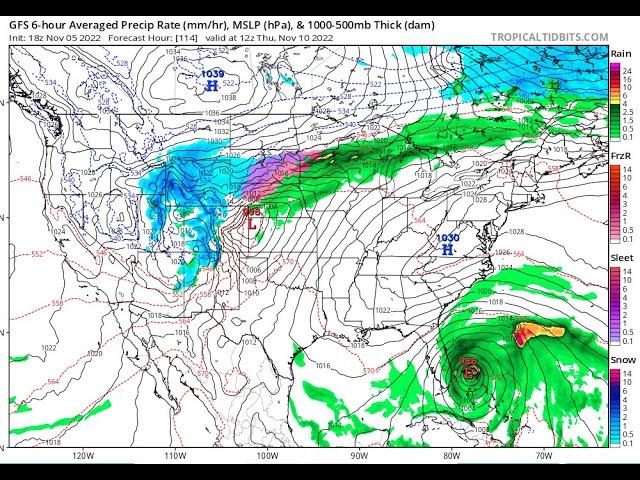 Hurricane to hit Florida or/and the East Coast in 5 days? Maybe. a Very Solid Maybe.