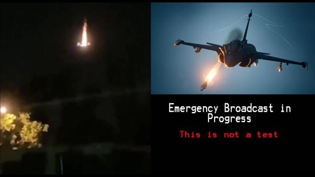 Last night, Illinois National Guard shot down an UFO, followed by emergency broadcast
