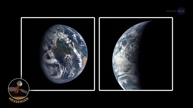 Earth Views from Space and Mars Through the Years