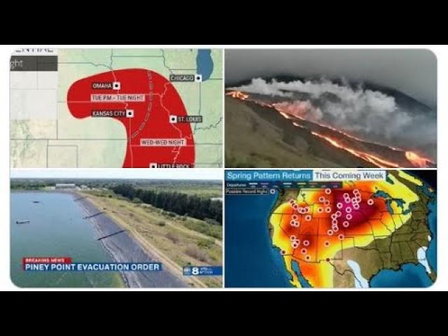 Toxic Crap Florida emergency evacuation. Big Storm Next Week. New Sunspot & more Volcano activity