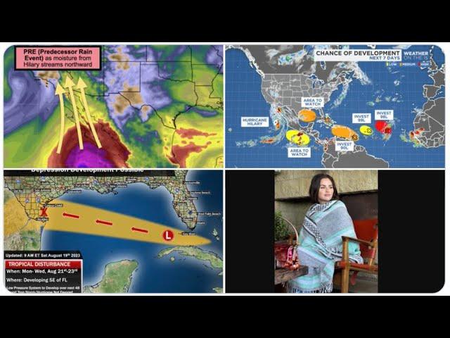 Red Alert! Category 3 Hurricane Hilary approaches! Texas Hurricane Watch 23rd & GOM Watch the 29th!