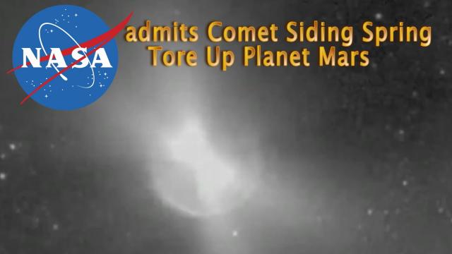 NASA admits Mars was torn up by Comet Siding Spring