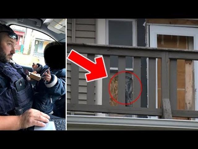 Neighbor Says Child Is Living In Abandoned House  Then Cop Pulls Back Sheet