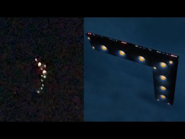 UFO or Floating Lights in a V-Pattern, Sept 2022 ????