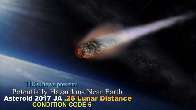 Potentially Killer Asteroid could strike Earth TODAY! .26 Lunar Distance 2017 JA