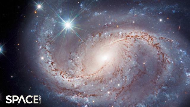 Stunning spiral galaxy snapped by Hubble Space Telescope
