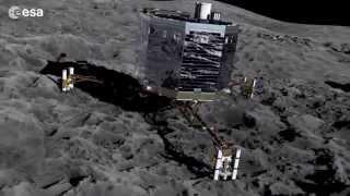 Mission Rosetta : simulation de l'atterrissage de Philae