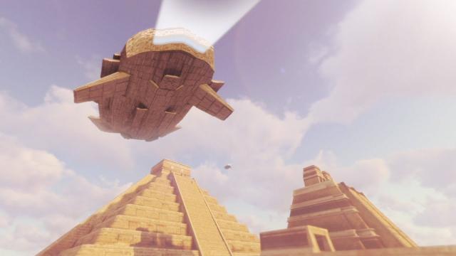 ???? Huge Spaceships Over Mayan Pyramids 3,000 years ago (CGI)
